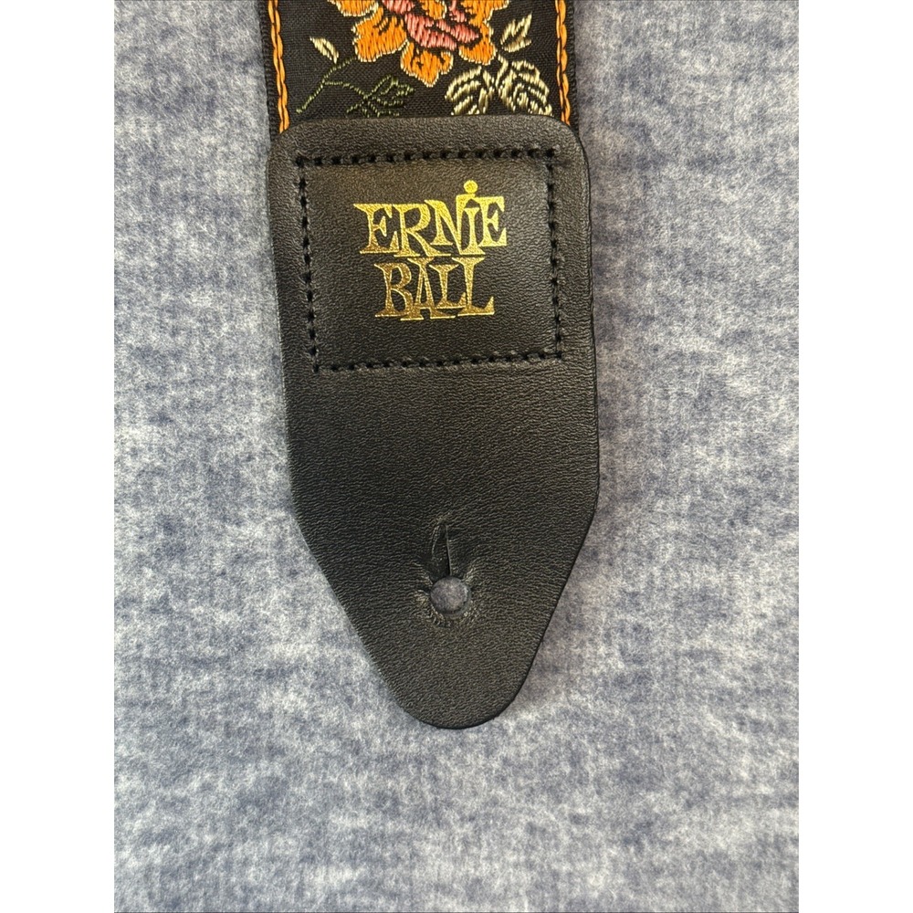 Tangerine Blossom Ernie Ball Guitar Strap / Bass Strap Jacquard W-LH Ends 5363 - Picture 3 of 7